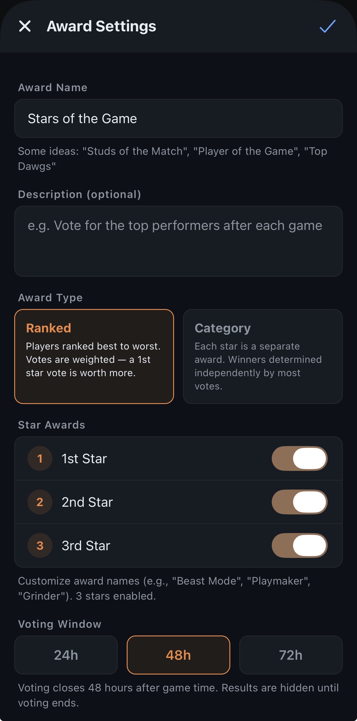 Awards