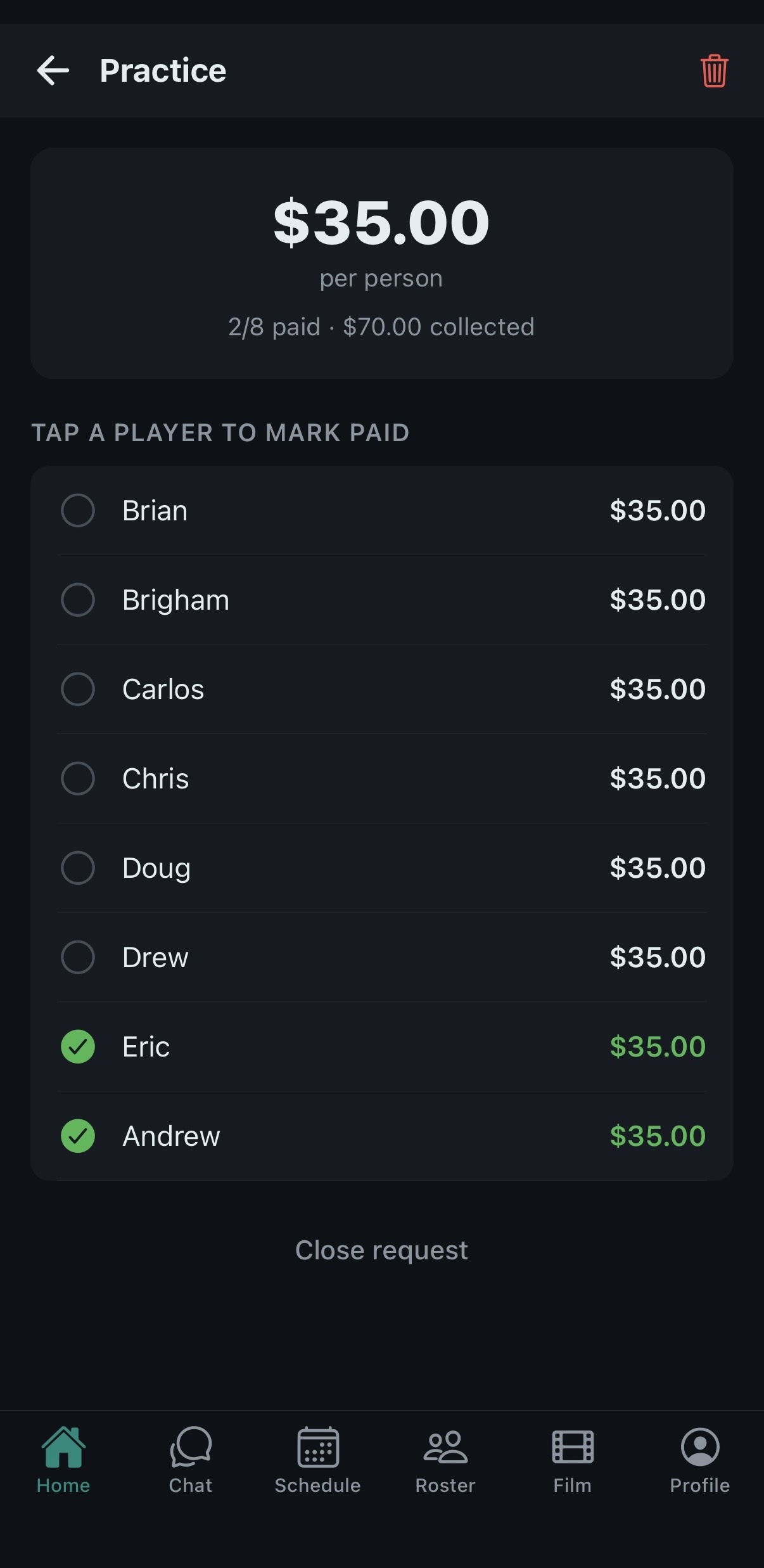 Dues and Payments